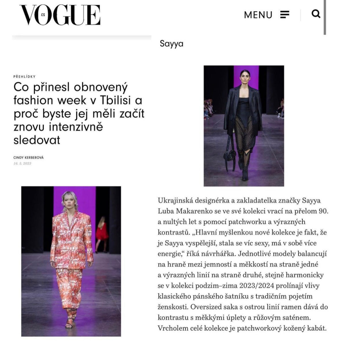 VOGUE Czechoslovakia