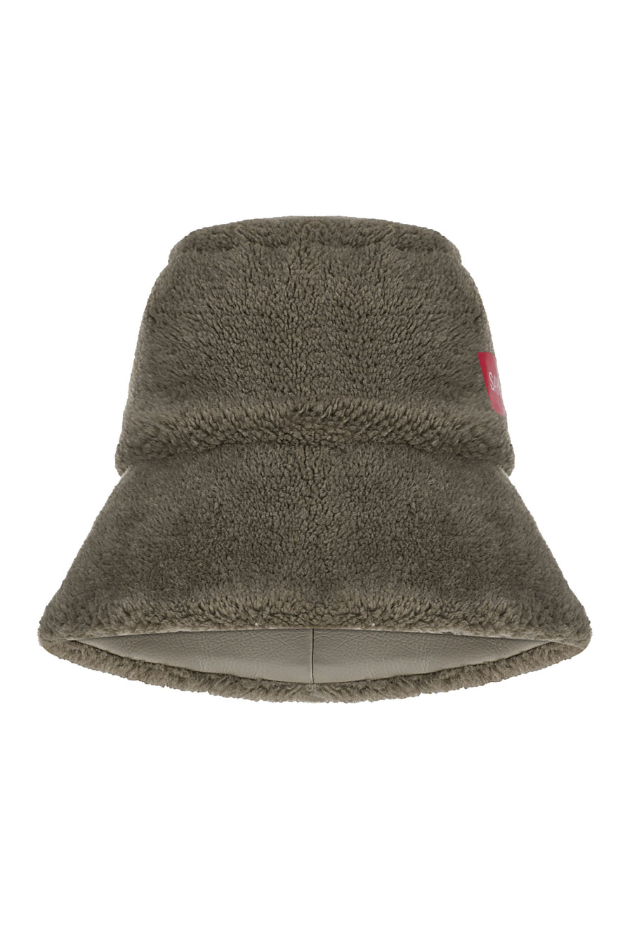 Faux fur panama hat