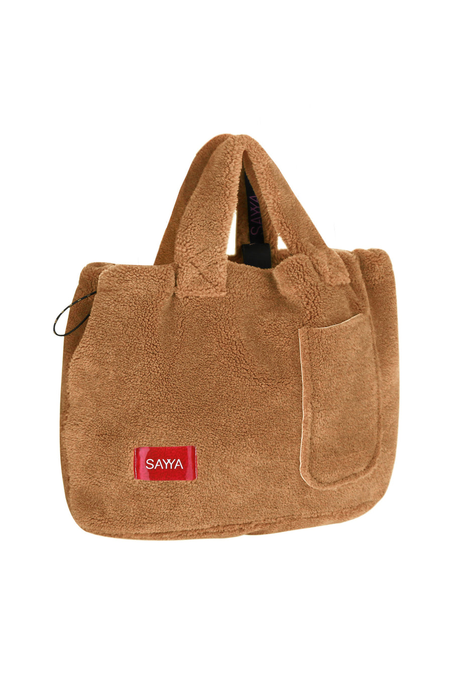 Faux fur shopping bag