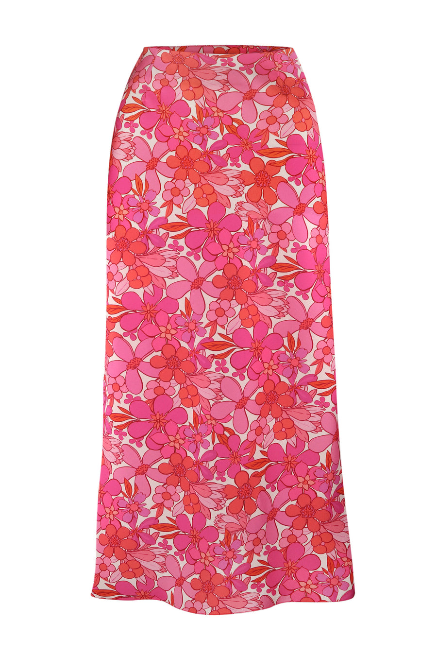 Print midi skirt
