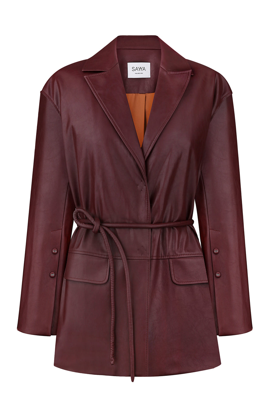 Jacket-shirt with a belt